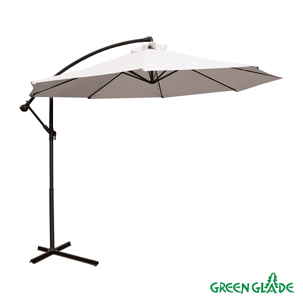 Уличный зонт Green Glade 8002 (диаметр 3 м) серый 8 спиц