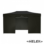 Тент-шатер быстросборный Helex 4342 3x4,5х3м, чёрнный (полиэстер)